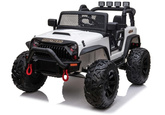 Auto Terenowe Na Akumulator Jeep JC666 Światła LED MP3 Pilot Biały