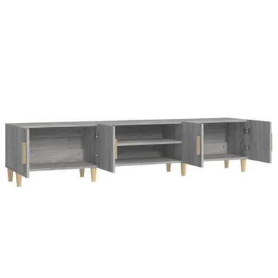vidaXL Szafka pod TV, szary dąb sonoma, 180x31,5x40 cm