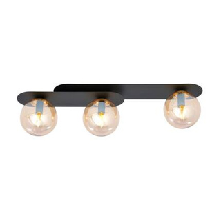 Lampa sufitowa  PLAZA 3 BLACK/MIODOWY