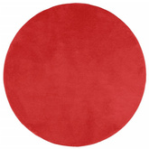 vidaXL Dywan OVIEDO z krótkim włosiem, czerwony, Ø 80 cm