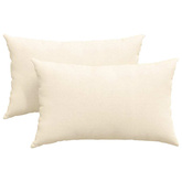 Poduszki na sofę 2 pcs Kremowy 50 x 30 cm Tkanina sztruksowa