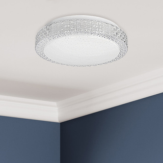 Rabel lampa sufitowa plafon bezbarwny 12W LED 4000K 27cm klosz biały