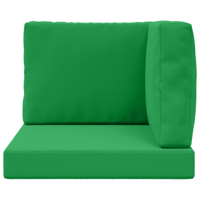 Poduszka do sofy na zewnątrz 3 pcs Zielony Poliester