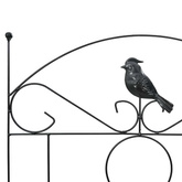 Ogrodzenie Ogrodowe 3 pcs Czarny 110 x 40 cm Stal