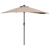 Parasolka ogrodowa Ciemnoszary 294 x 150 x 223 cm