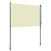 vidaXL Roleta zewnętrzna, 200x270 cm, kremowa