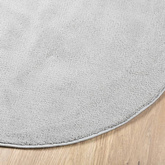 vidaXL Dywan OVIEDO z krótkim włosiem, szary, Ø 280 cm