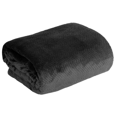 Koc czarny 170x210
