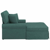 Chaise Lounge z Fartuszkiem 3 szt. Ciemna zieleń tkanina