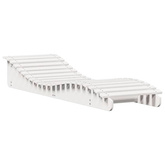 vidaXL Leżaki, 2 szt., białe, 205x60x31,5 cm, lite drewno sosnowe