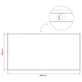 Ekran Prywatności Balkonowej 150 x 300 cm Tkanina z powłoką PU