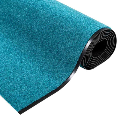 Dywanik wejściowy Cyan i Czarny 120 x 350 cm 100% poliamid