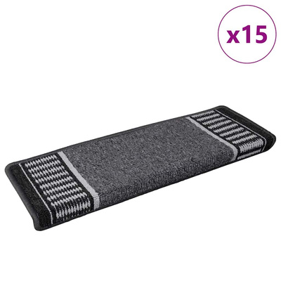 Samoprzylepne maty na schody 15 pcs Antracyt 65 x 21 x 4 cm