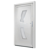 Drzwi wejściowe, białe, 98x200 cm, PVC vidaXL