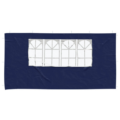 Ściana boczna namiotu na imprezy 2 pcs 400 x 195 cm niebieski