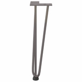 Nogi do stolika kawowego 4 szt. Naturalna stal 42 cm Solidna stal