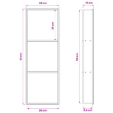 Nisza prysznicowa srebrny 90 x 30 x 9,5 cm Stal nierdzewna