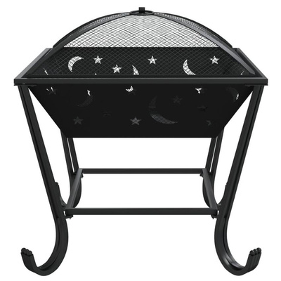 vidaXL Palenisko z pogrzebaczem, 50 cm, XXL, stal