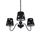 Żyrandol czarny lampa wisząca 3xE14 Batley Ledea 50203105