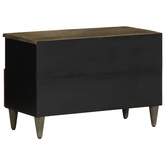 Szafka RTV Jasnoszara 70x33,5x46 cm Drewno lite Mango