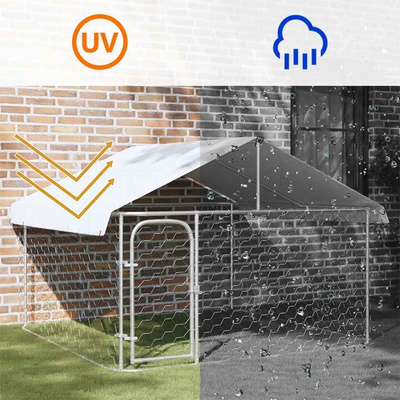 Kojec dla psa z zadaszeniem, 200 x 200 x 150 cm