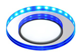 Oprawa Stropowa Oczko Candellux Ssp-23 Ch/Tr+Bl 8W Led 230V Ring Led Niebieski