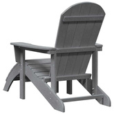 Krzesło Adirondack Jasnoszary HDPE