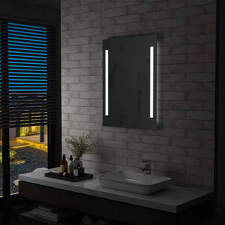 vidaXL Ścienne lustro łazienkowe z LED, 60 x 80 cm wariant 4