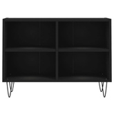 Szafka pod TV, czarna, 69,5x30x50 cm, materiał drewnopochodny vidaXL