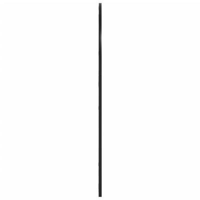 vidaXL Lustro ścienne, czarne, 80x100 cm, zakończone łukiem, żelazo
