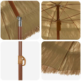 Parasolka ogrodowa Naturalny 160 x 160 x 196 cm