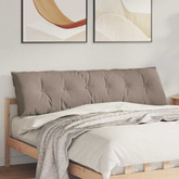 Poduszka na plecy Ciemnoszary 180 x 50 cm Tkanina mikrofibrowa