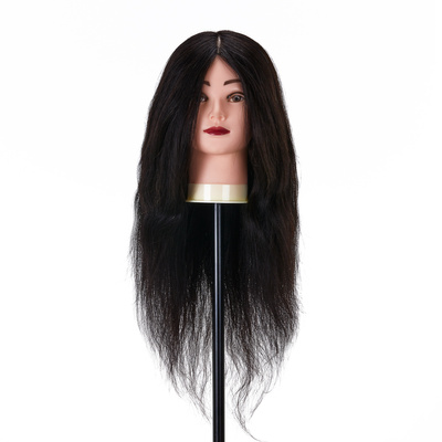 Główka treningowa fryzjerska Gabbiano WZ1 naturalne włosy, kolor 1H, długość 20" 148400