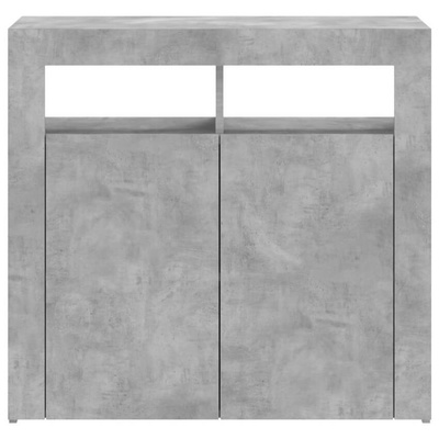 vidaXL Szafka z oświetleniem LED, szarość betonu, 80 x 35 x 75 cm