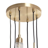 Lampa Wisząca Złota Szklana 6xG9 Abruzzo Speranza