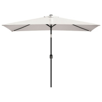 Prostokątny parasol ogrodowy, biały, 200x300 cm