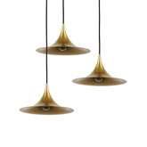 Lampa Wisząca Skandynawska Złota E14 Abruzzo Oslo