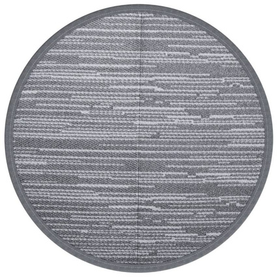 vidaXL Dywan na zewnątrz, szary, ?120 cm, PP wariant 8