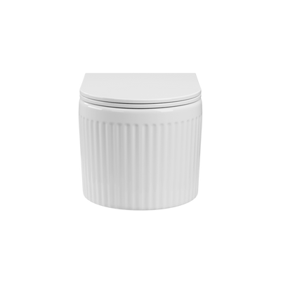 MISKA WC PODWIESZANA, QFS, GLAMOUR INVENA TREND RYFL  DESK WOLNOOP