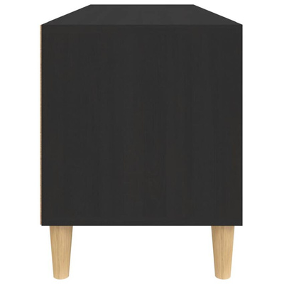 vidaXL Szafka pod TV, czarna, 100x34,5x44,5cm, materiał drewnopochodny