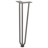 Nogi do stolika kawowego 4 szt. Naturalna stal 42 cm Solidna stal