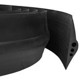 Uszczelka podłogowa do garażu Czarny 74 x 20 mm 1 m Guma EPDM