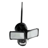 18W Naświetlacz LED SMD z czujnikiem ruchu i kamerą / Wifi / Barwa:6000K / Obudowa: Czarna