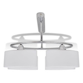 Lampa sufitowa, 4 żarówki E14, klosze w kształcie elipsy