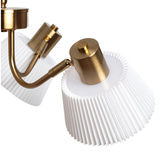 Lampa wisząca żyrandol Złoto biały 3xE14 Abruzzo Dali