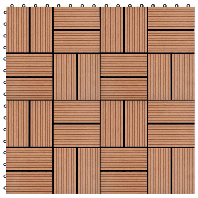 Płytka Tarasowa 11 pcs brązowy 30 x 30 cm