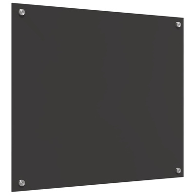 Panel kuchenny Ciemnoszary 70 x 60 cm szkło hartowane