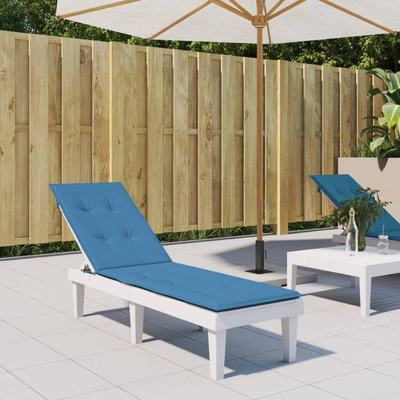 vidaXL Poduszka na leżak, niebieski melanż, (75+105)x50x3 cm, tkanina