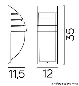 Lampa elewacyjna 1836 BL