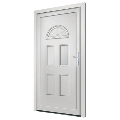 Drzwi wejściowe, białe, 98x208 cm, PVC vidaXL